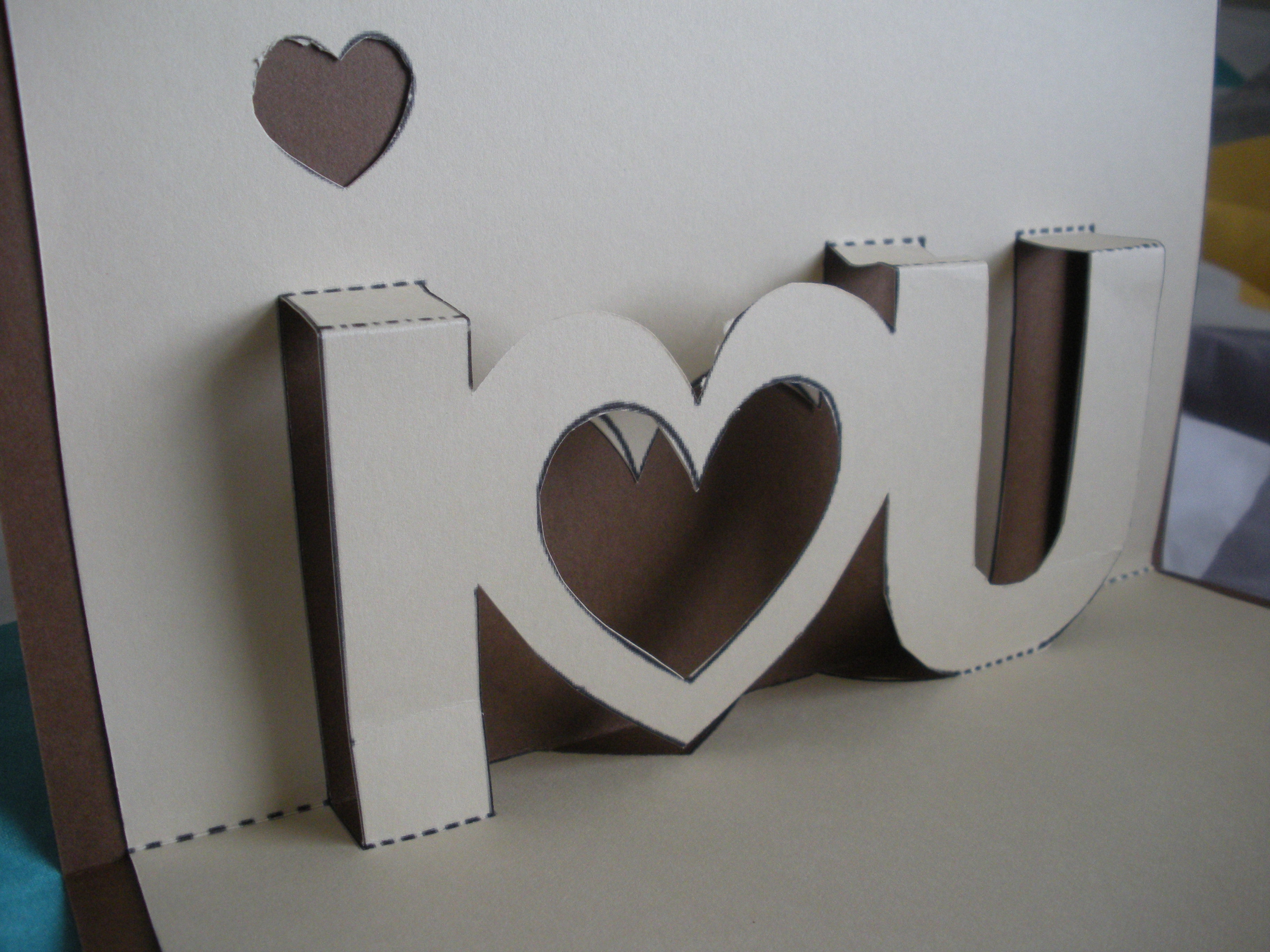 I love you  Twenty-One Intended For I Love You Pop Up Card Template